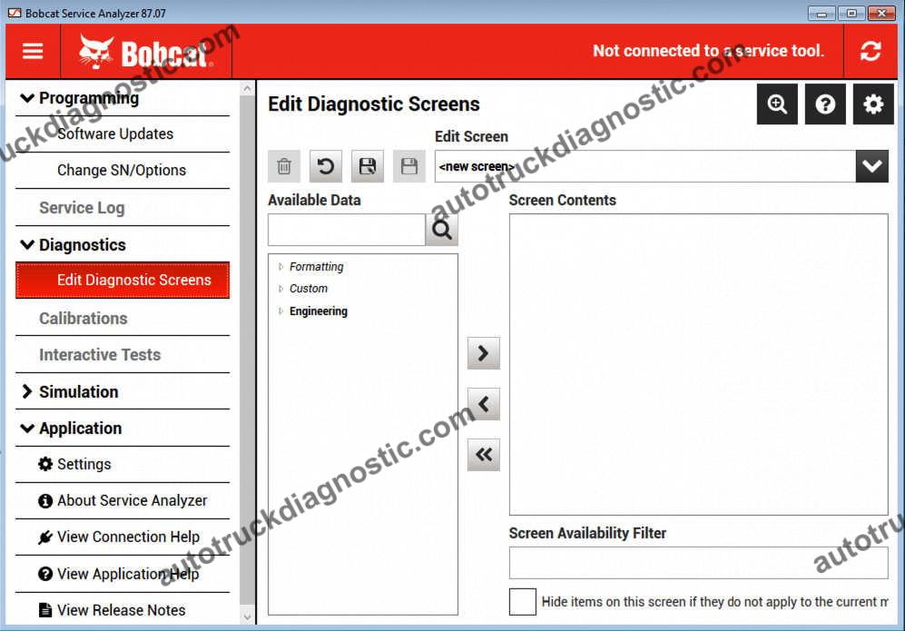 Bobcat Service Analyzer V87.07 1 Bobcat Service Analyzer V87.07
