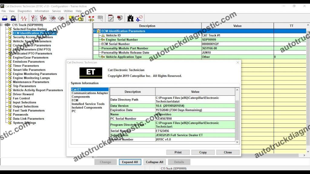 Cat Software Program CAT ET 2019C - Diagnostic Software
