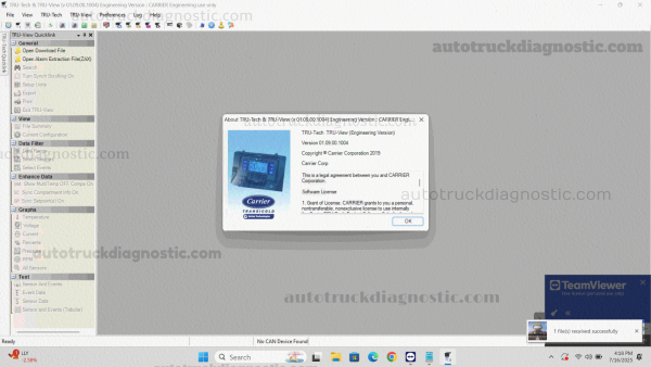 Carrier Tru-tech & Tru-view 1.09