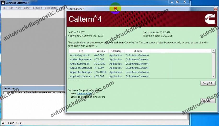 Cummins Calterm 4.7 with metafiles 2 Cummins Calterm 4.7 with metafiles - Image 2