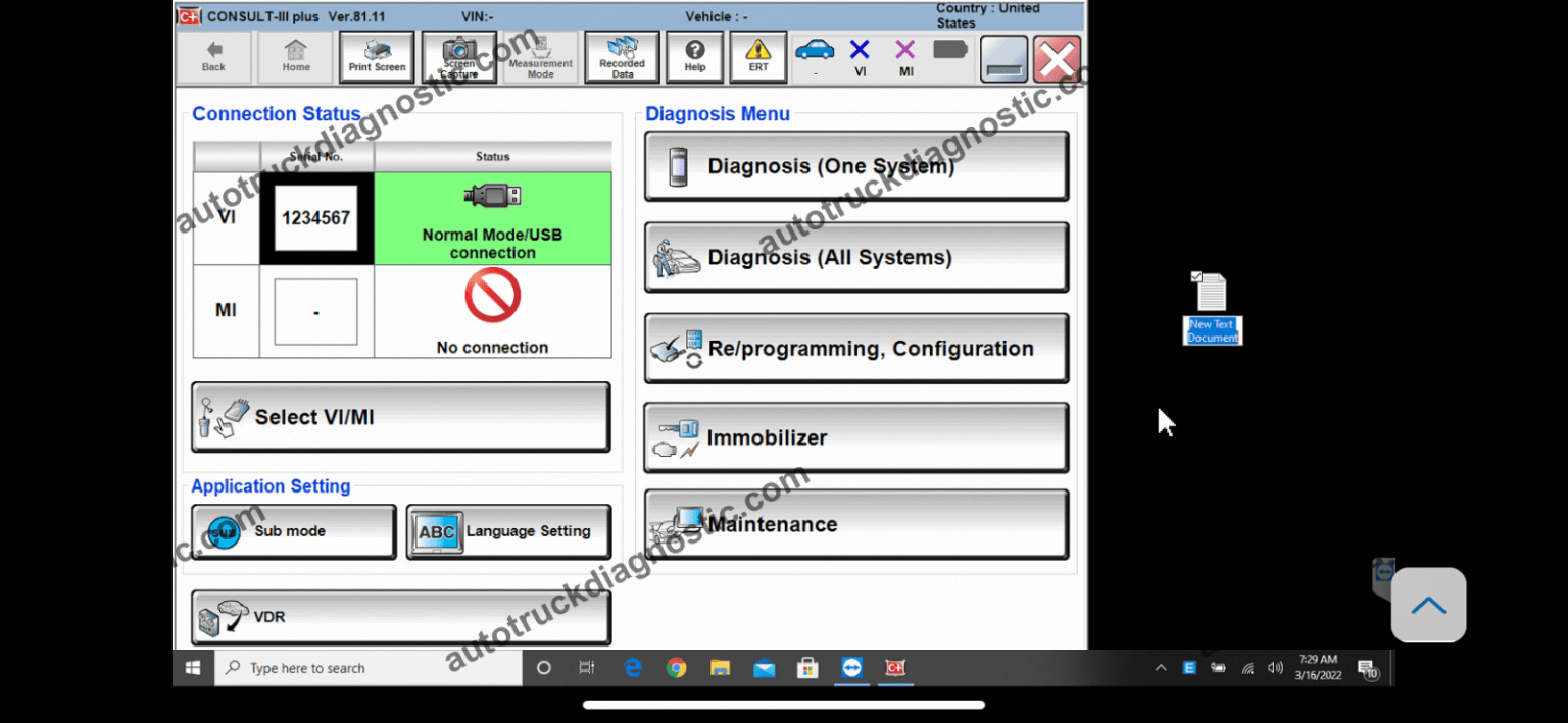 Nissan Consult 3 Plus v81 J2534 PassThru - Diagnostic Software
