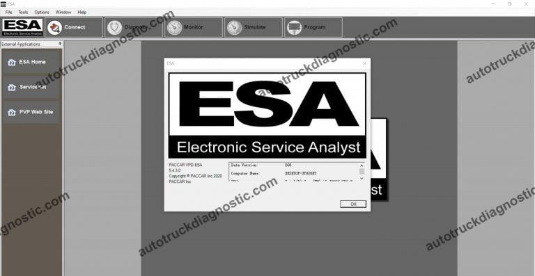 Paccar ESA 5.4.3 - Diagnostic Software