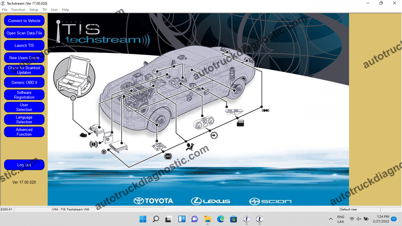 Toyota Techstream Diagnostic 17.00.020 1 Toyota Techstream Diagnostic 17.00.020