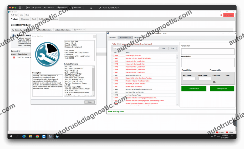 Volvo Tech Tool PTT 2.7.116 + DevTool - Diagnostic Software