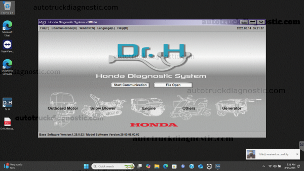 honda dr h software