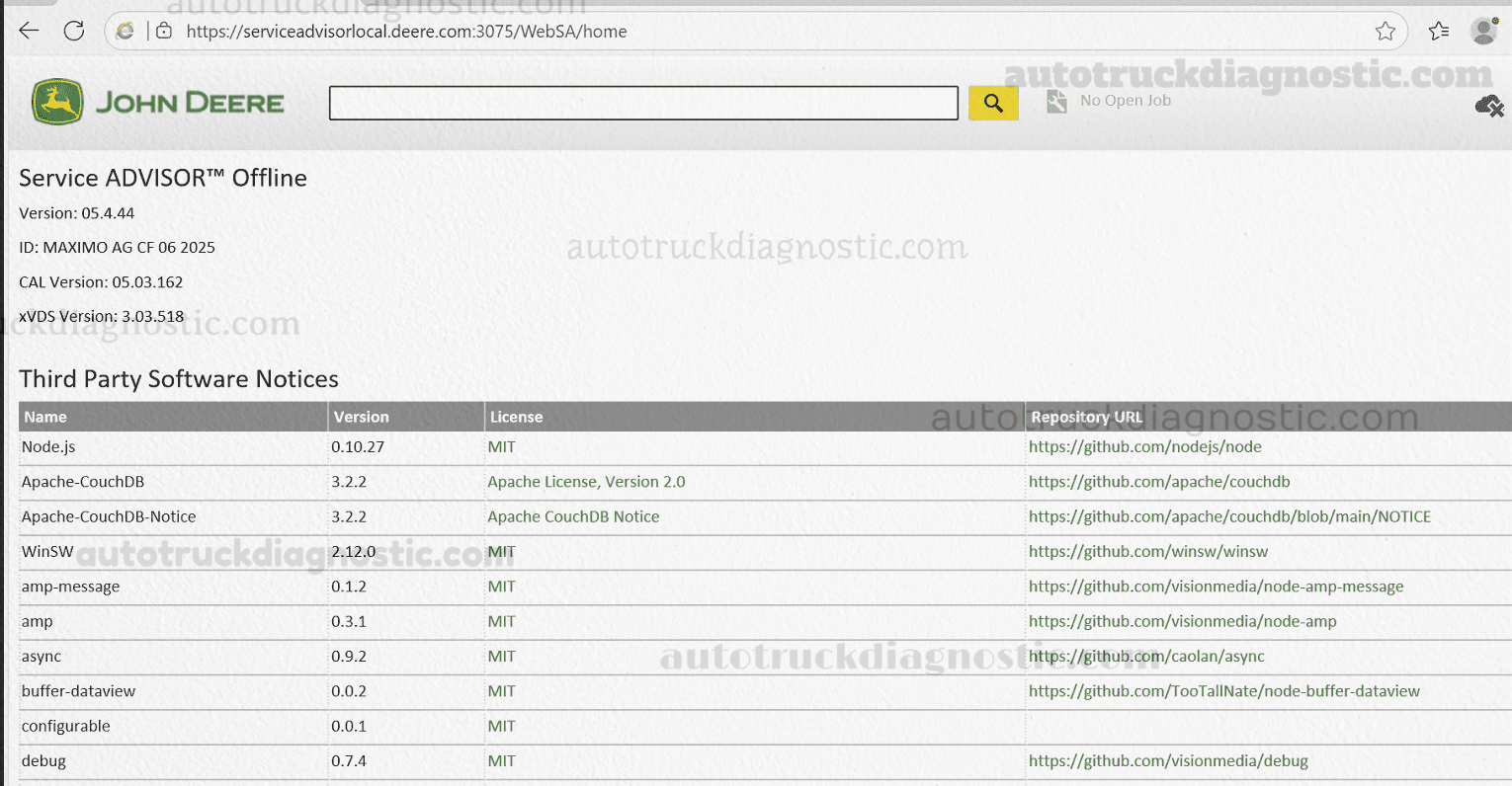 John Deere Service Advisor 5.4.44 2 John Deere Service Advisor 5.4.44 software