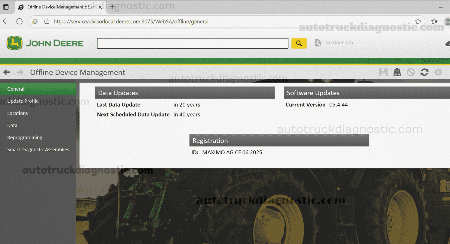 John Deere Service Advisor 5.4.44 1 John Deere Service Advisor 5.4.44