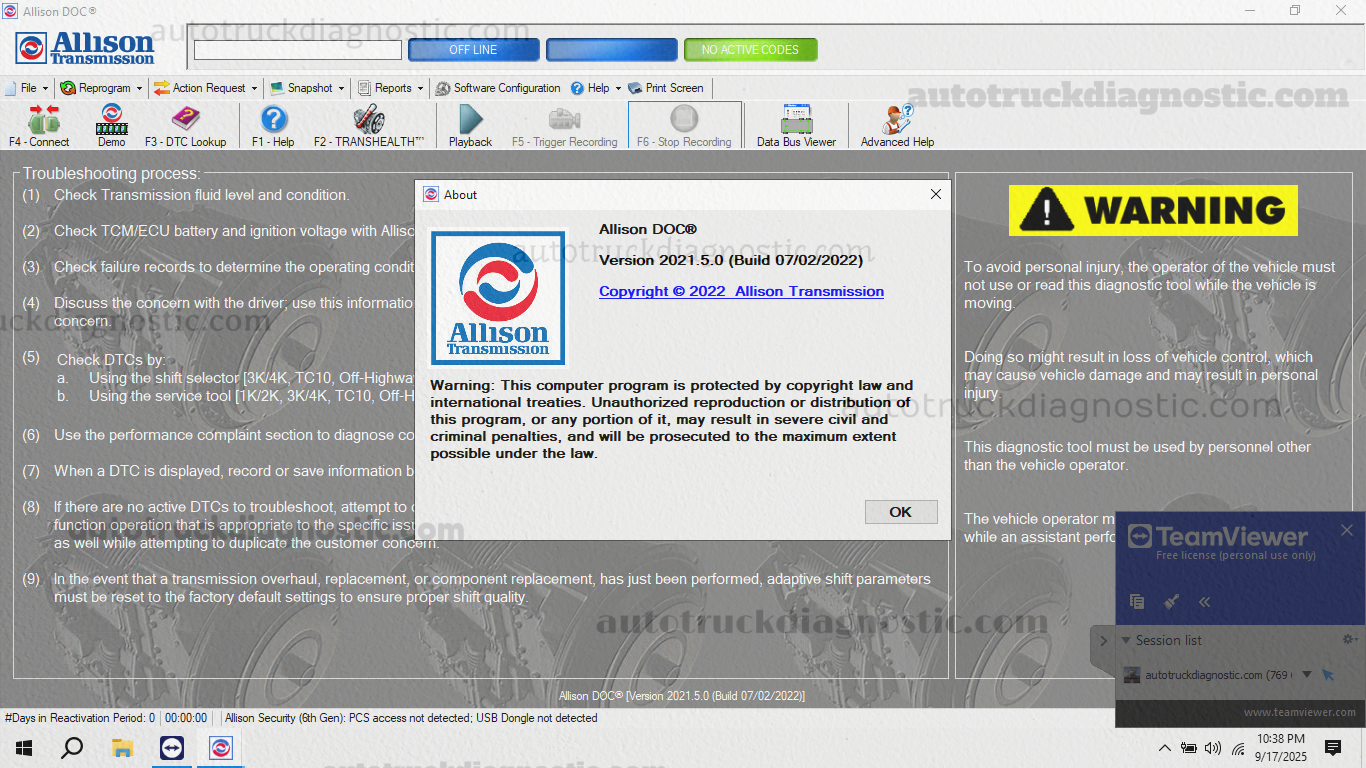 Allison DOC 2021 2 allison 2021 software