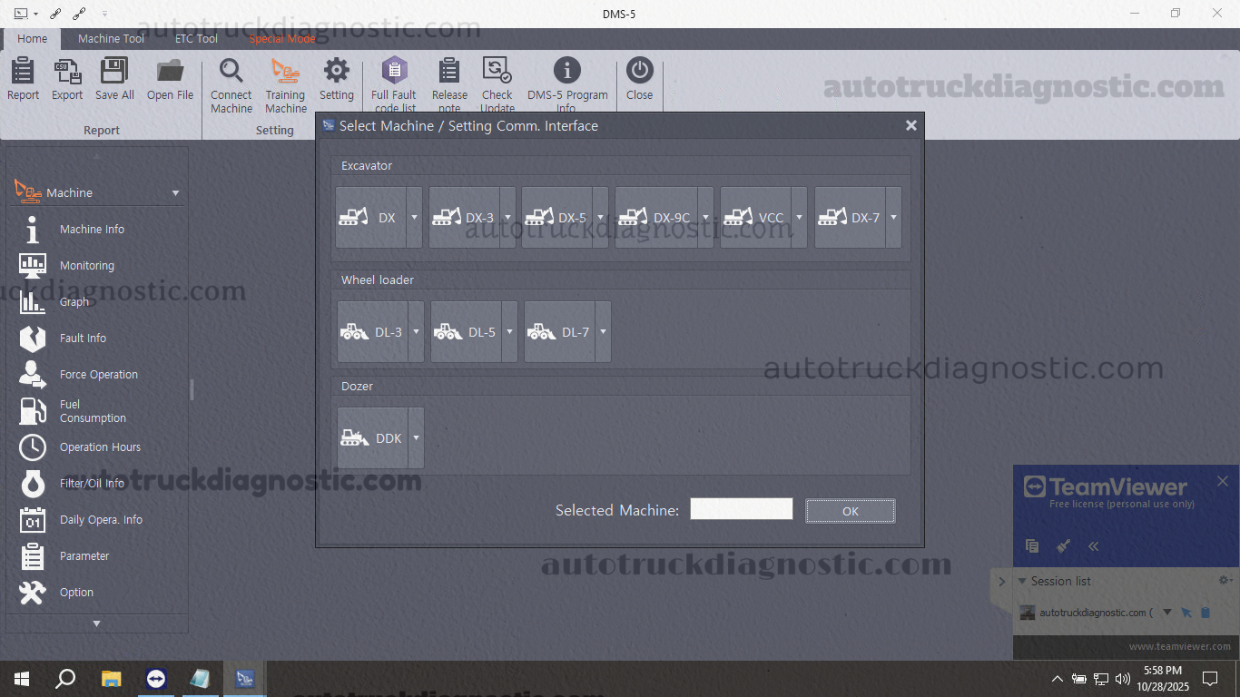 Doosan DMS 5 DEVELON 3.2.8 2 Doosan DMS 5 DEVELON 3.2.8 software