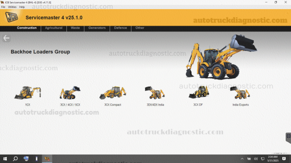 Servicemaster Software JCB ServiceMaster 4 v25.1.0 - Diagnostic Software