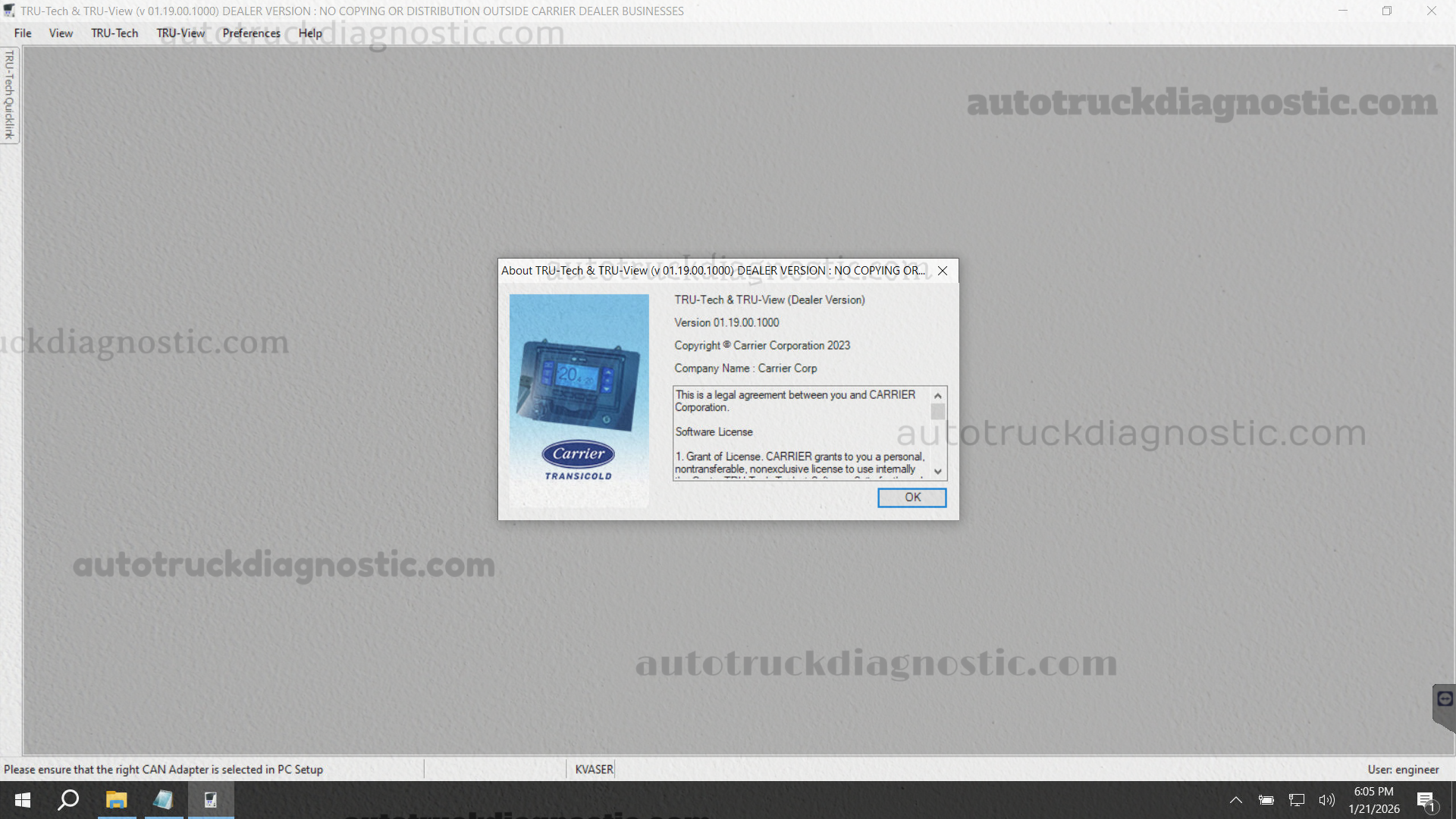 Carrier Tru-tech & Tru-view 1.19 1 carrier 1.19