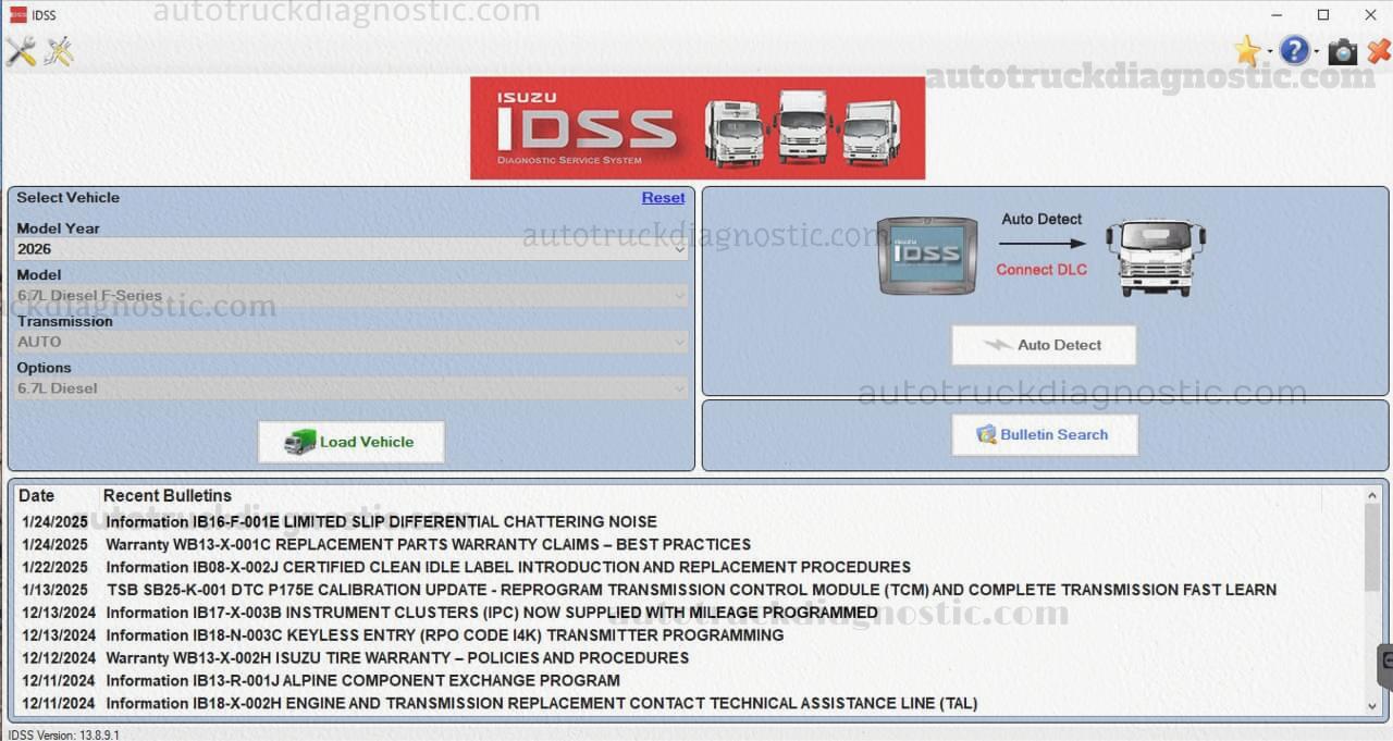 ISUZU US-IDSS 2026 2 US-IDSS-Nexiq-2026-software