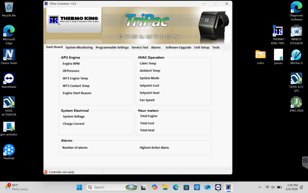ThermoKing TriPac Evolution Service Tool v1.0.5 - Diagnostic Software