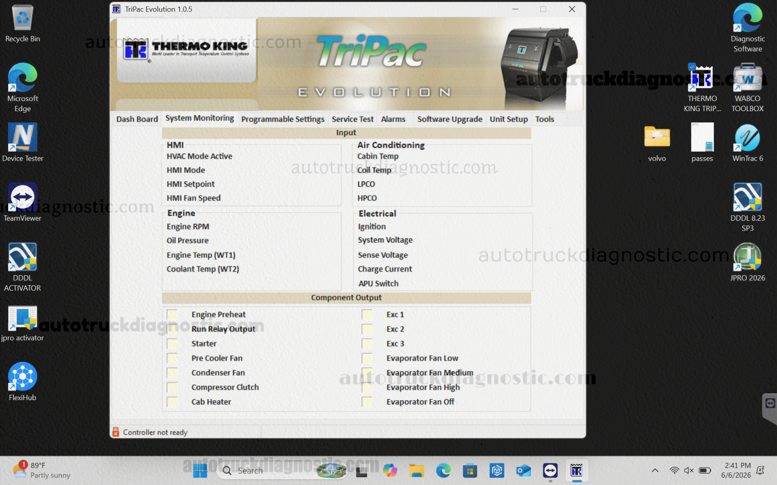 ThermoKing TriPac Evolution Service Tool v1.0.5 - Diagnostic Software